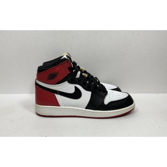 Nike Air Jordan 1 Retro High OG BG Black Toe 2016 Size 6.5Y Womens 8 575441 125 - Picture 1 of 11